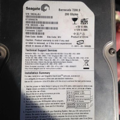 Лот: 5076805. Фото: 1. жесткий диск HDD 200 gb IDE без... Жёсткие диски (HDD)