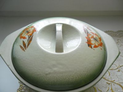 Лот: 13867293. Фото: 1. утятница с крышкой (чугун). Жаровни, казаны