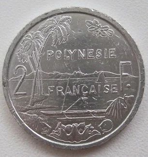 Лот: 11749640. Фото: 1. Французская Полинезия 2 франка... Австралия и Океания
