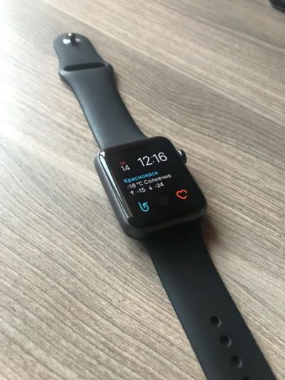 Лот: 11038015. Фото: 1. Apple Watch Sport 42мм space gray. Смарт-часы, фитнес-браслеты, аксессуары