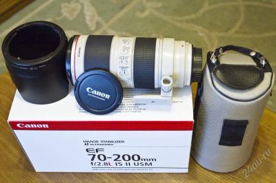 Лот: 2371552. Фото: 1. Canon 70-200 2.8L is II usm. Объективы