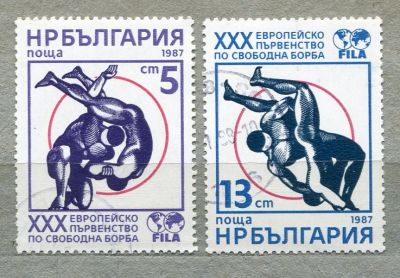 Лот: 9490359. Фото: 1. 1987 Болгария Спорт.. Полная серия... Марки