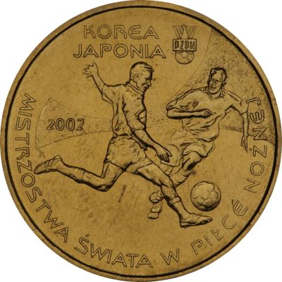 Лот: 5033869. Фото: 1. 2 злотых 2002 Польша, Чемпионат... Европа