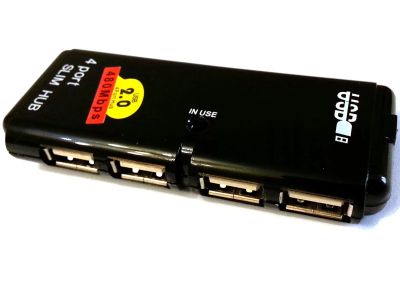 Лот: 3116956. Фото: 1. USB 2.0 HUB (хаб / разветвитель... Платы расширения, контроллеры, доп. порты