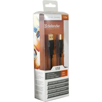 Лот: 4810703. Фото: 1. Кабель USB A - USB B Defender... Шлейфы, кабели, переходники