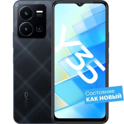 Лот: 22221453. Фото: 1. Смартфон Vivo Y35 128GB Черный... Смартфоны