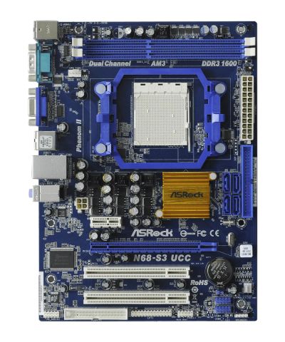 Лот: 25761101. Фото: 1. ASRock n68-s3 ucc. Материнские платы