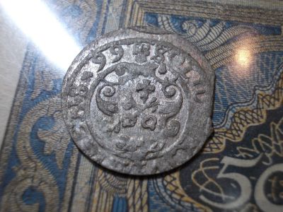 Лот: 15138727. Фото: 1. Редкота! Рижский солид 1599 года... Россия до 1917 года