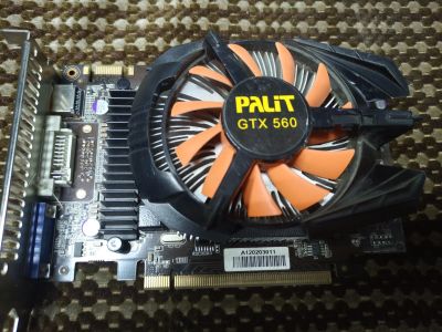 Лот: 17825807. Фото: 1. GTX 560 256bit. Видеокарты