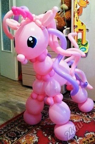 Лот: 5626351. Фото: 1. Пони из воздушных шаров. Воздушные шары