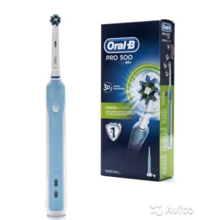Лот: 17944590. Фото: 1. Зубная щётка Oral-B Pro 500 Cross... Средства личной гигиены 