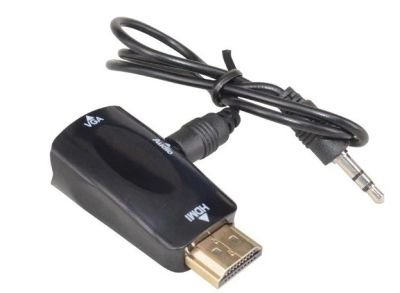 Лот: 13730347. Фото: 1. Конвертер HDMI папа - VGA мама... Шлейфы, кабели, переходники