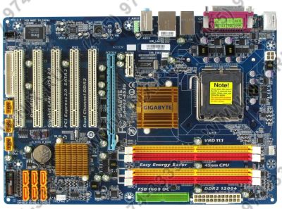 Лот: 9843990. Фото: 1. Материнская плата Gigabyte GA-P43-ES3G... Материнские платы