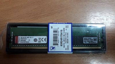 Лот: 12126976. Фото: 1. Память DDR4 Kingston KVR24R17S4... Оперативная память