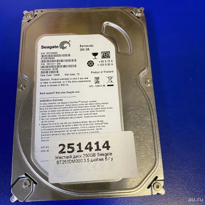 Лот: 16798679. Фото: 1. 250GB Seagate ST250DM000 3.5 дюйма... Жёсткие диски (HDD)