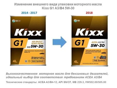 Лот: 8244515. Фото: 1. Масло моторное Kixx G1 A3/B4 5W30... Масла, жидкости
