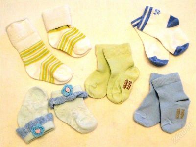 Лот: 1386532. Фото: 1. Почти новые носочки на крох 1-3... Пинетки