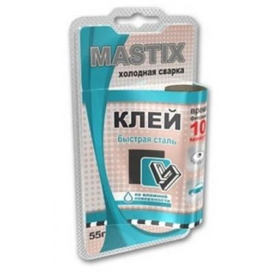 Лот: 12938548. Фото: 1. MASTIX Клей Быстрая сталь 55 гр... Клеи, герметики, пена монтажная, клейкие ленты