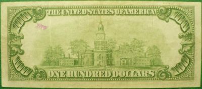 Лот: 11661524. Фото: 1. банкнота 100 долларов 1934 г США. Америка