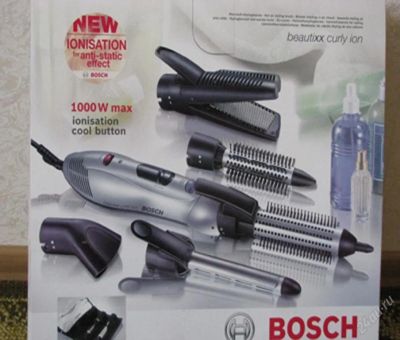 Лот: 66908. Фото: 1. Фен-щетка для укладки волос BOSCH... Укладка и стрижка волос, бритьё, эпиляция