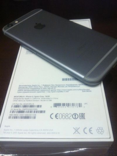 Лот: 6374338. Фото: 1. Iphone 6 Рст 16gb.A1586 ( Телефону... Смартфоны