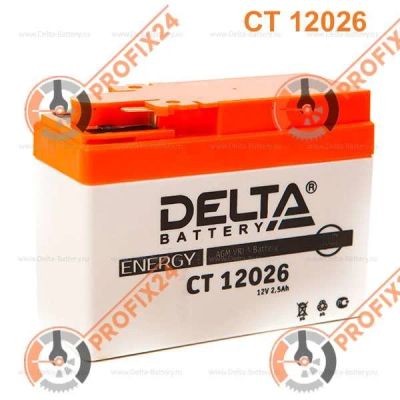 Лот: 14326645. Фото: 1. Аккумулятор DELTA CT 12026/YTR4A-BS... Аккумуляторы