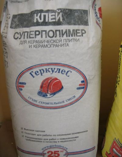 Лот: 4049587. Фото: 1. Клей геркулес суперполимер 25кг... Клеи, герметики, пена монтажная, клейкие ленты