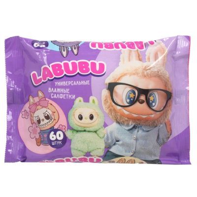 Лот: 25633786. Фото: 1. Салфетки влажные Labubu, детские... Средства личной гигиены 