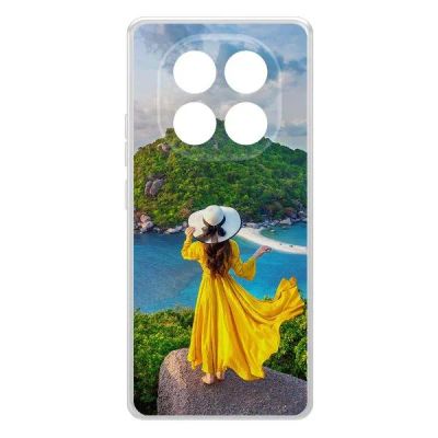 Лот: 25086326. Фото: 1. Чехол Krutoff Clear Case "Платье... Чехлы, бамперы