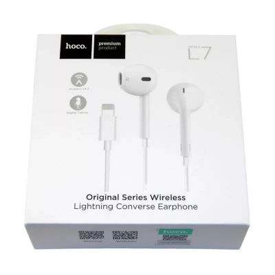 Лот: 16170998. Фото: 1. Гарнитура Hoco L7 Lighthing белый... Красноярск