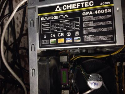 Лот: 6735291. Фото: 1. Блок питания Chieftec iARENA GPA-400S8... Корпуса, блоки питания