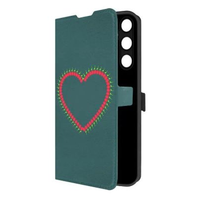 Лот: 25043817. Фото: 1. Чехол Krutoff Eco Book "Сердце... Чехлы, бамперы