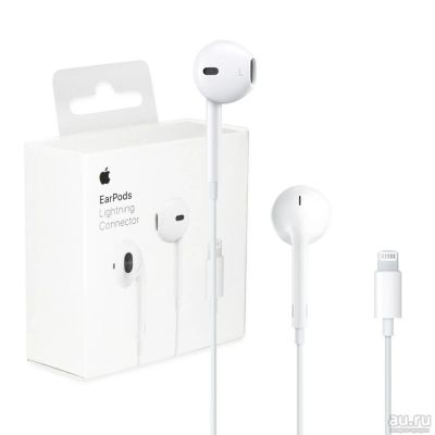 Лот: 13714376. Фото: 1. Наушники Apple EarPods lightning... Красноярск
