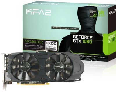 Лот: 10790124. Фото: 1. KFA2 GeForce GTX 1060 1544Mhz... Видеокарты