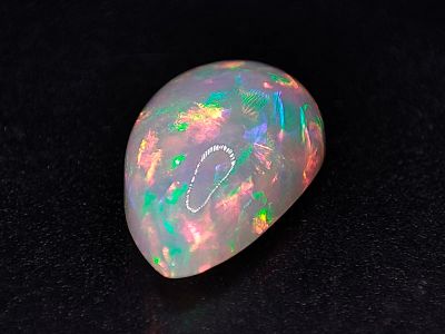 Лот: 20937101. Фото: 1. 6.46 ct. Опал груша (Эфиопия... Драгоценные и поделочные камни