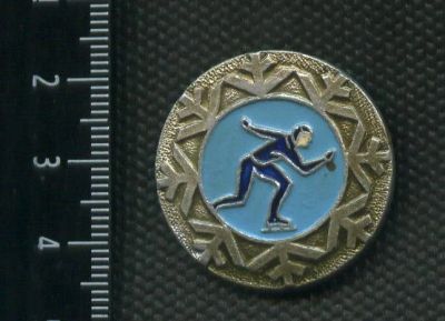 Лот: 15755529. Фото: 1. (№ 4812 ) значки спорт, коньки. Сувенирные
