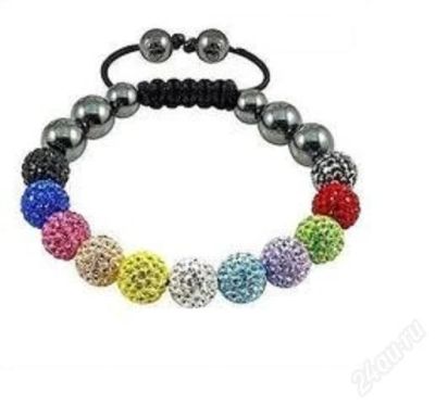 Лот: 2815513. Фото: 1. Браслет Shamballa цветной. Браслеты