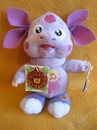 Лот: 2542528. Фото: 1. Новый мягкий говорящий лунтик. Мягкие