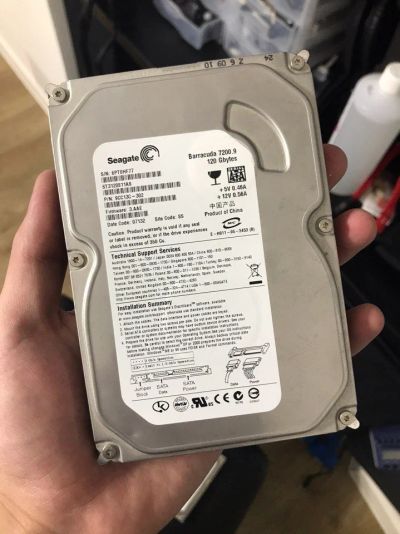 Лот: 10131337. Фото: 1. HDD 120Gb Seagate Barracuda 7200... Жёсткие диски (HDD)