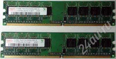 Лот: 415914. Фото: 1. DDR-II 1gb (2x512) pc2-5300u -... Оперативная память