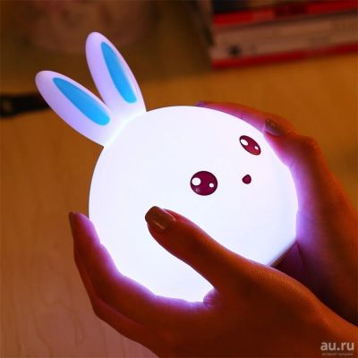 Лот: 14930558. Фото: 1. Ночник силиконовый Кролик Rabbit... Другое освещение