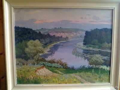 Лот: 18168063. Фото: 1. Картина Гончаров Г.А. "На реке... Картины, гравюры