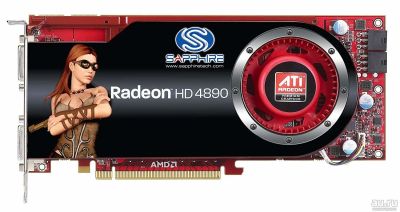 Лот: 13030872. Фото: 1. Видеокарта Sapphire Radeon HD4890... Видеокарты