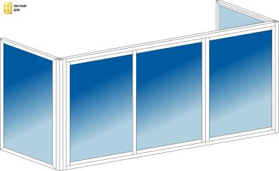 Лот: 6270630. Фото: 1. Балкон алюминиевый,раздвижной... Окна, балконы