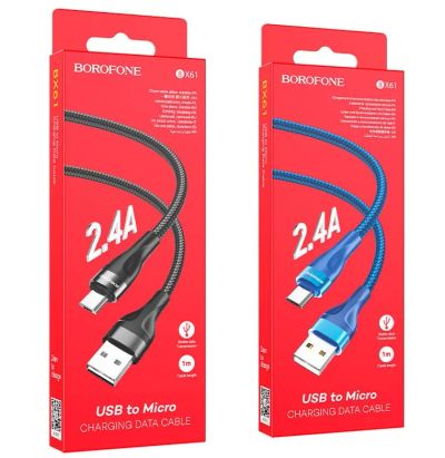 Лот: 21435029. Фото: 1. Кабель micro USB Borofone BX61... Зарядные устройства, блоки питания, адаптеры сетевые для смартфонов