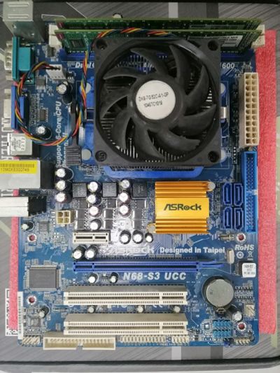 Лот: 21576395. Фото: 1. Мат. плата ASRock N68-S3 UCC... Материнские платы