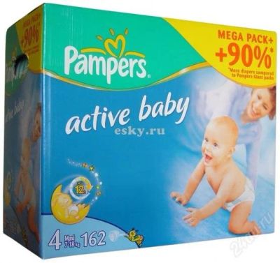 Лот: 1079062. Фото: 1. Подгузники Pampers Active Baby... Детская гигиена