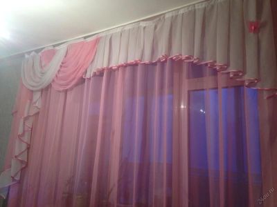 Лот: 5840731. Фото: 1. Штора+ламбрекен. Шторы, тюль
