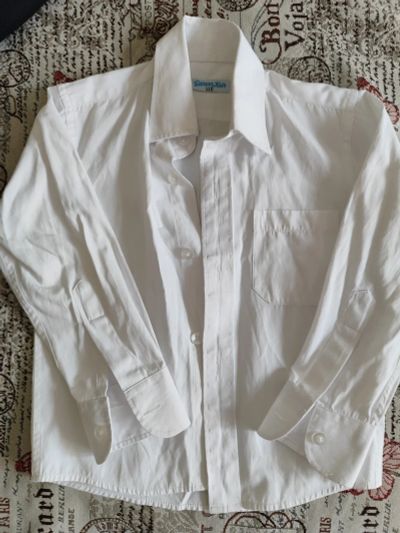 Лот: 20356086. Фото: 1. Рубашка белая на 110. Рубашки, блузки, водолазки