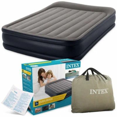 Лот: 25610300. Фото: 1. Кровать надувная Intex dura-beam... Спальные мешки, надувные кровати, коврики туристические